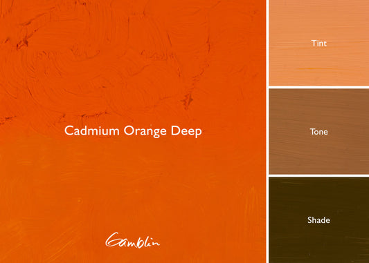 Gamblin Artist Oil 37ml Series 4 Cadmium Orange Deep