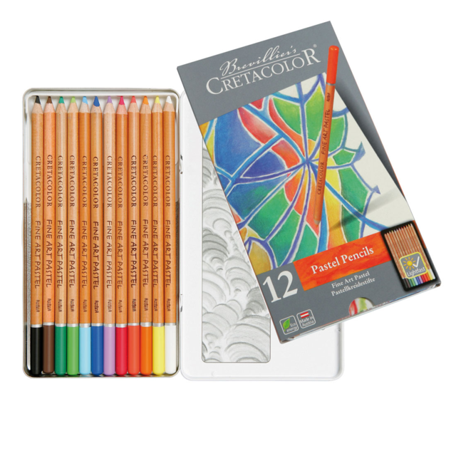 Cretacolor Fine Art Pastel Pencils Tin 12