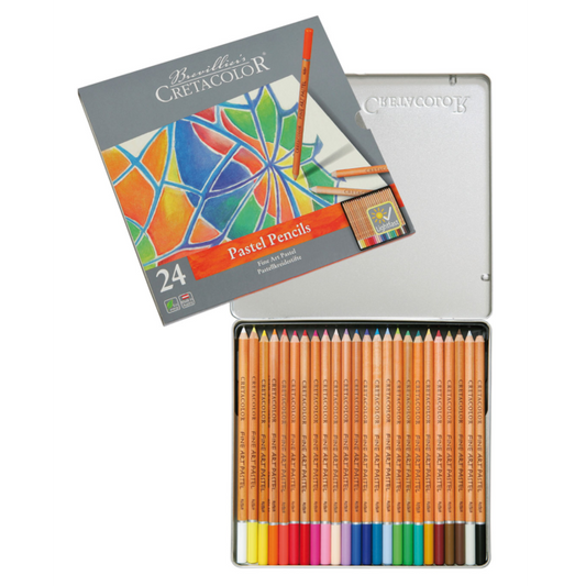 Cretacolor Fine Art Pastel Pencils Tin 24