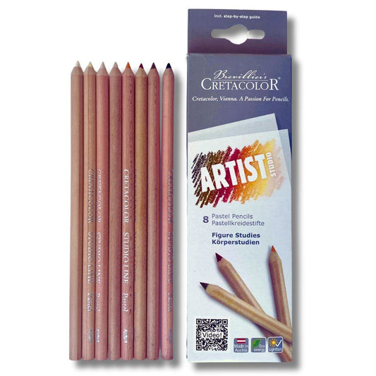 Cretacolor Artist Studio Pastel Pencils 8 Set Portrait