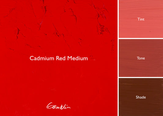 Gamblin 1980 Oil Colour 37ml Series 3 Cadmium Red Medium