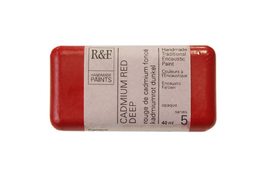 R&F Encaustic Wax Paint 40ml Cadmium Red Deep