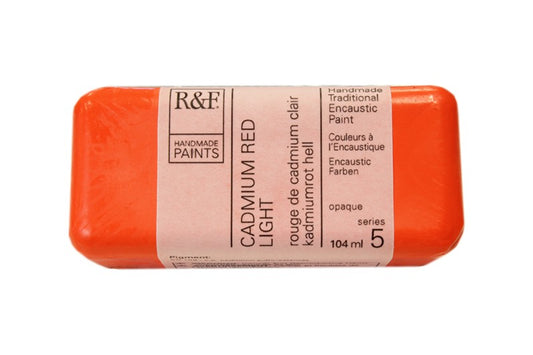 R&F Encaustic Wax Paint 104ml Cadmium Red Light