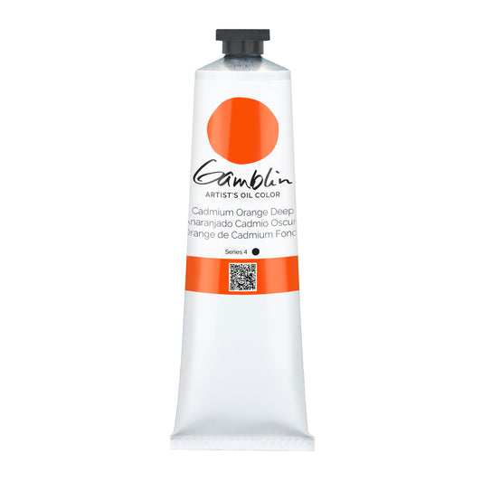 Gamblin Artist Oil Mineral 150ml Series 4 Cadmium Orange Deep