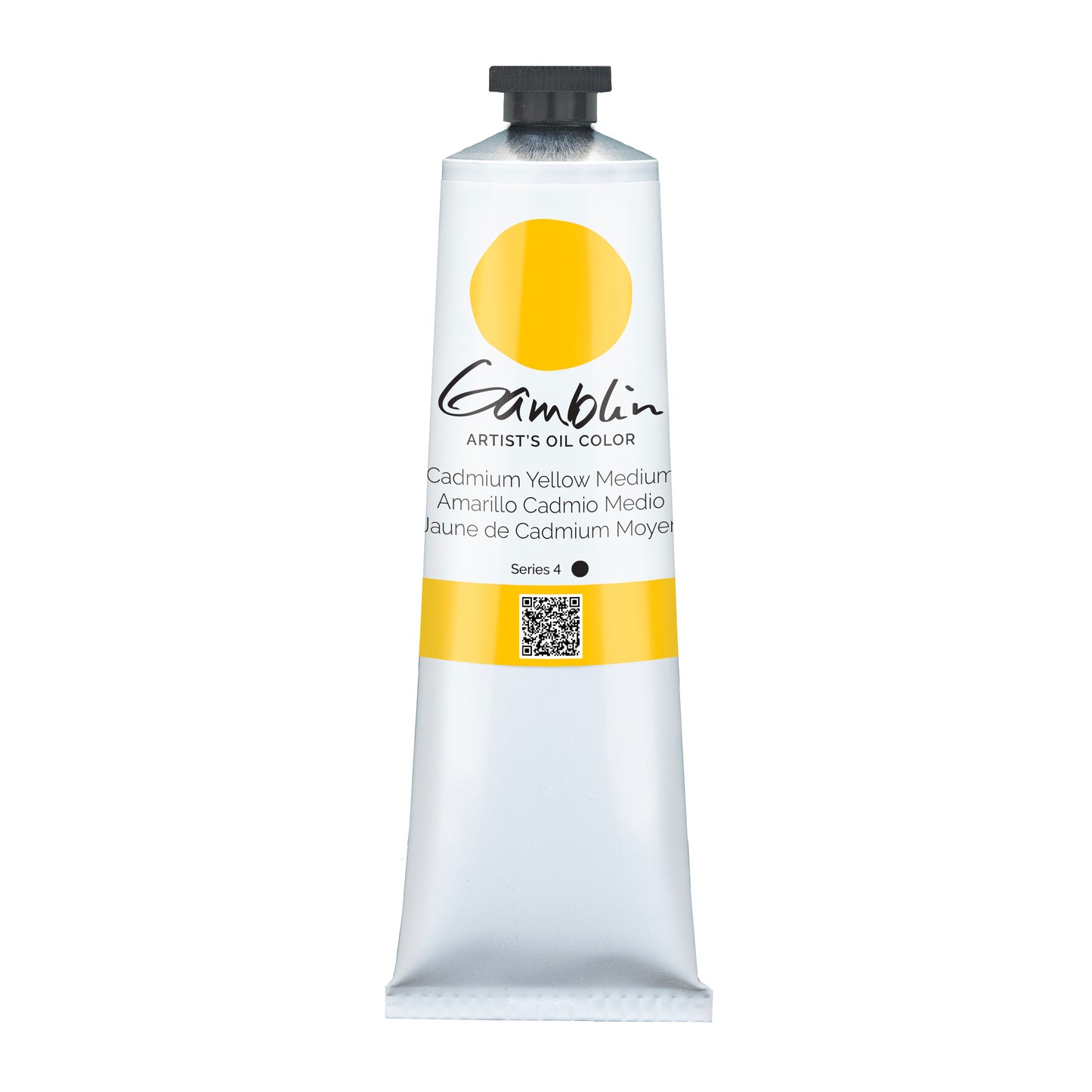 Gamblin Artist Oil Mineral 150ml Series 4 Cadmium Yellow Medium