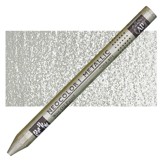 Caran d'Ache Neocolor I Wax Oil Pastel 401 Metallic Ash Grey