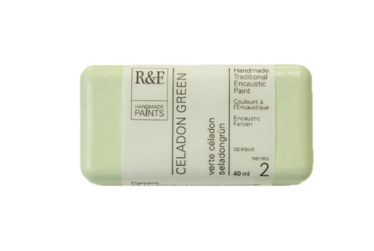 R&F Encaustic Wax Paint 40ml Celadon Green