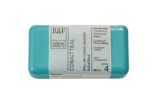 R&F Encaustic Wax Paint 40ml Cobalt Teal