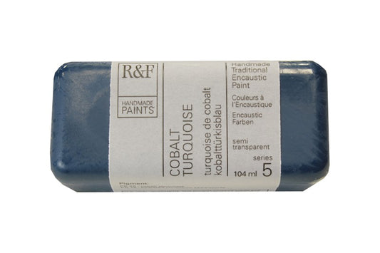 R&F Encaustic Wax Paint 104ml Cobalt Turquoise