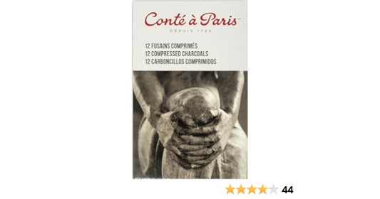 Conte Compressed Charcoal HB Box 12