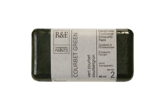 R&F Encaustic Wax Paint 40ml Courbet Green