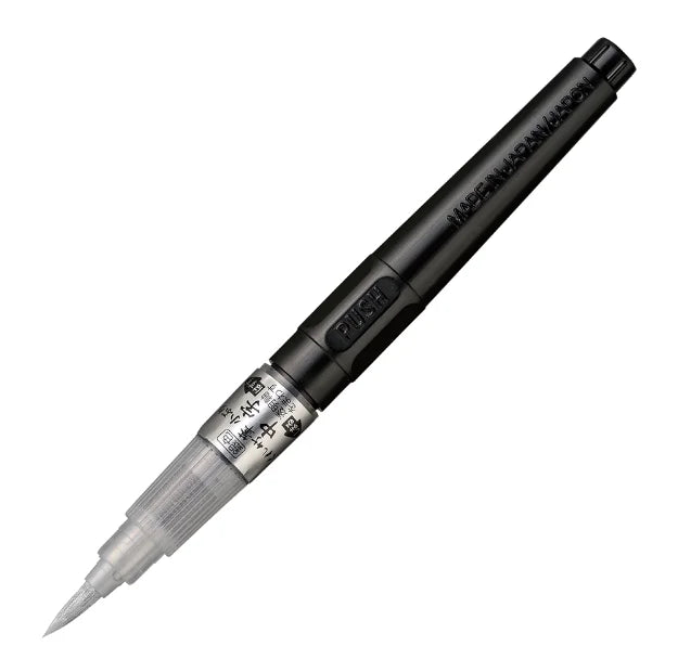 Kuretake Fude Pen Compact Chuji Silver
