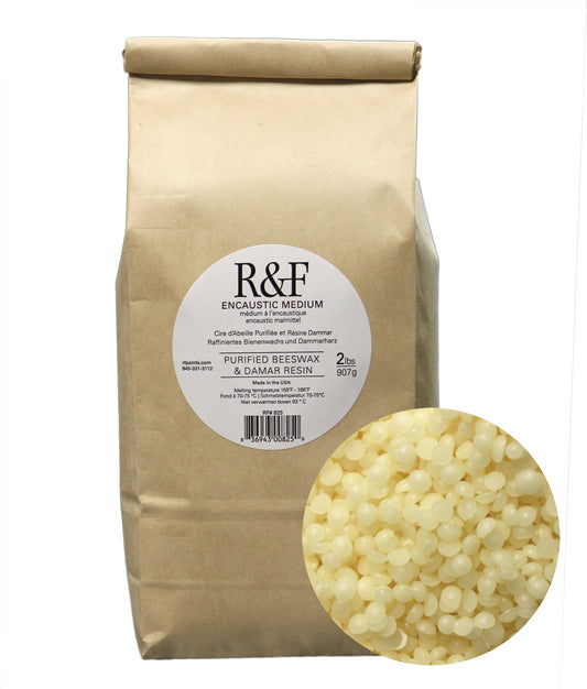 R&F Encaustic Medium - Purified Beeswax & Damar Resin 2lb 907g