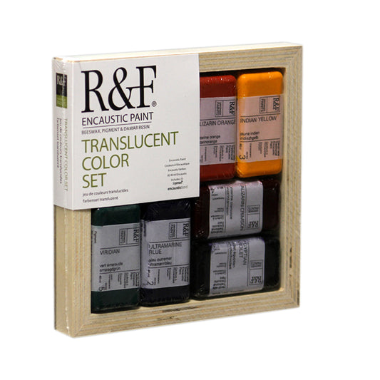 R&F Encaustic Translucent Colour Set 6 x 40ml & Encausticbord