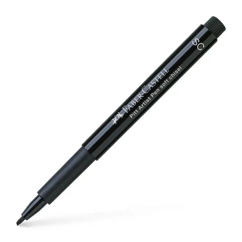 Faber Pitt Artist Calligraphy Soft Chisel Black