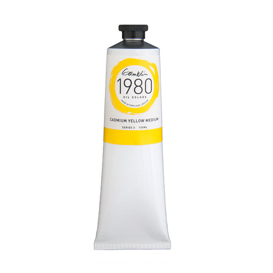Gamblin 1980 Oil Colour 150ml Cadmium Yellow Medium