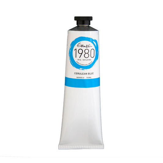 Gamblin 1980 Oil Colour 150ml Cerulean Blue