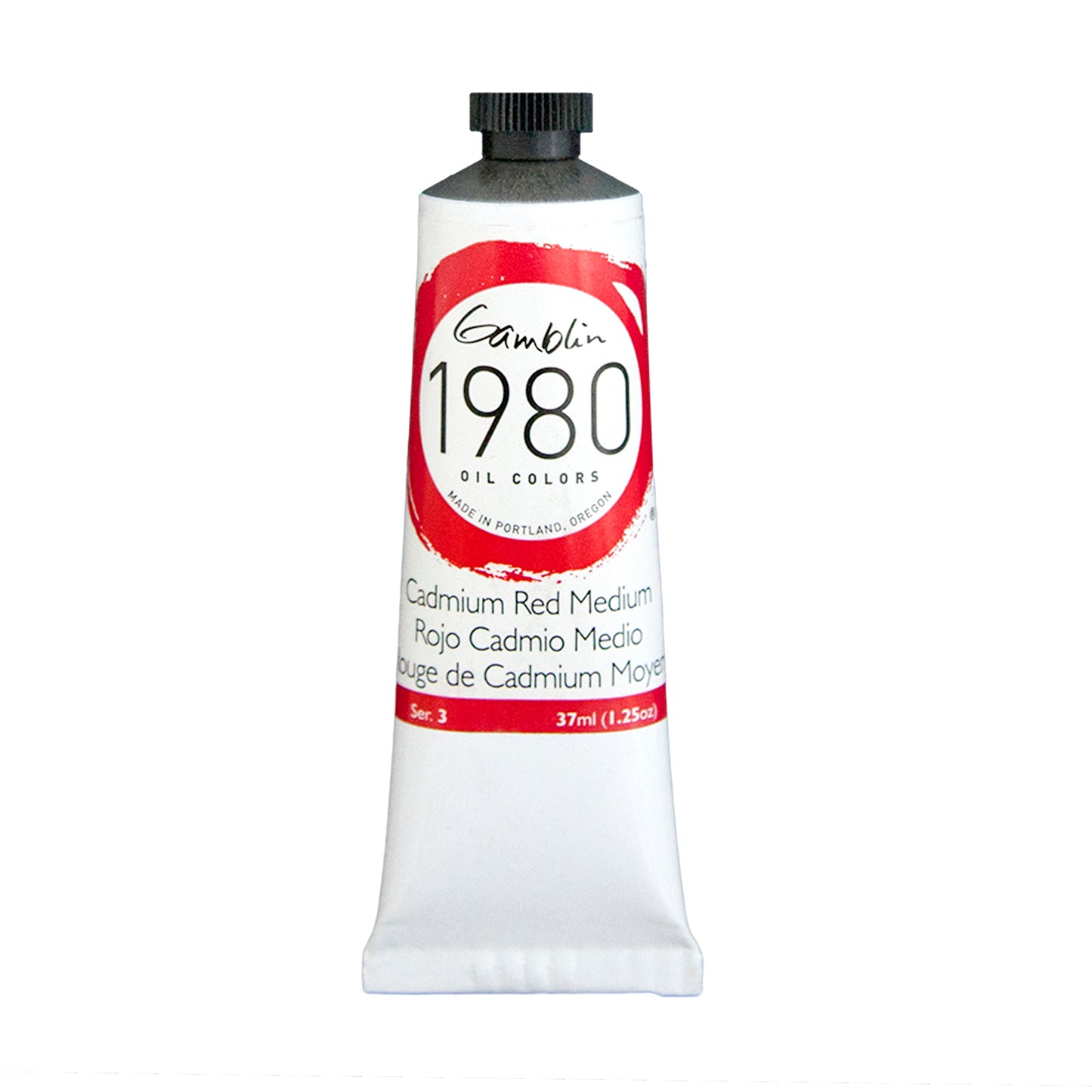 Gamblin 1980 Oil Colour 37ml Series 3 Cadmium Red Medium