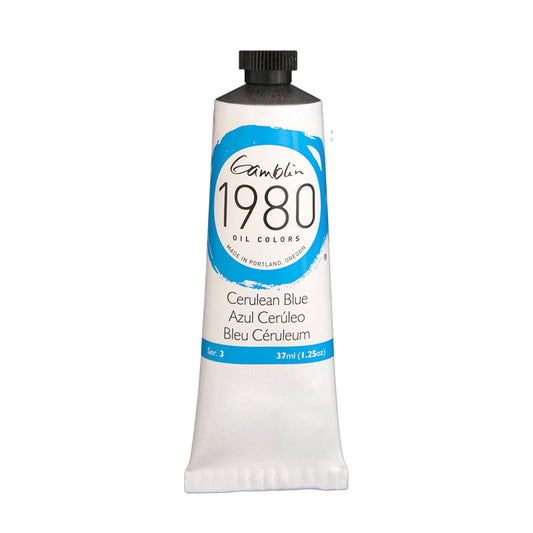 Gamblin 1980 Oil Colour 37ml Series 3 Cerulean Blue
