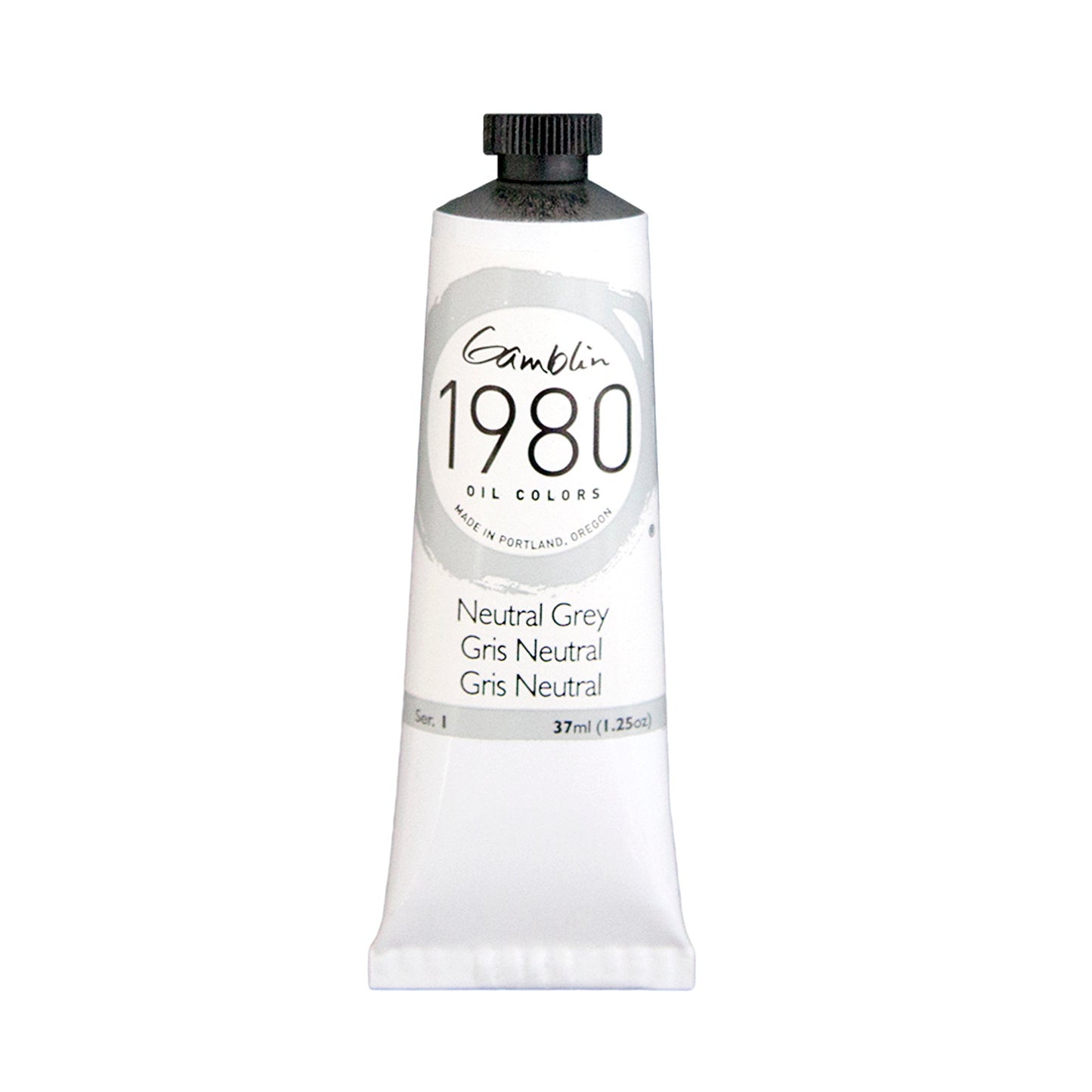 Gamblin 1980 Oil Colour 37ml Series 1 Neutral Grey