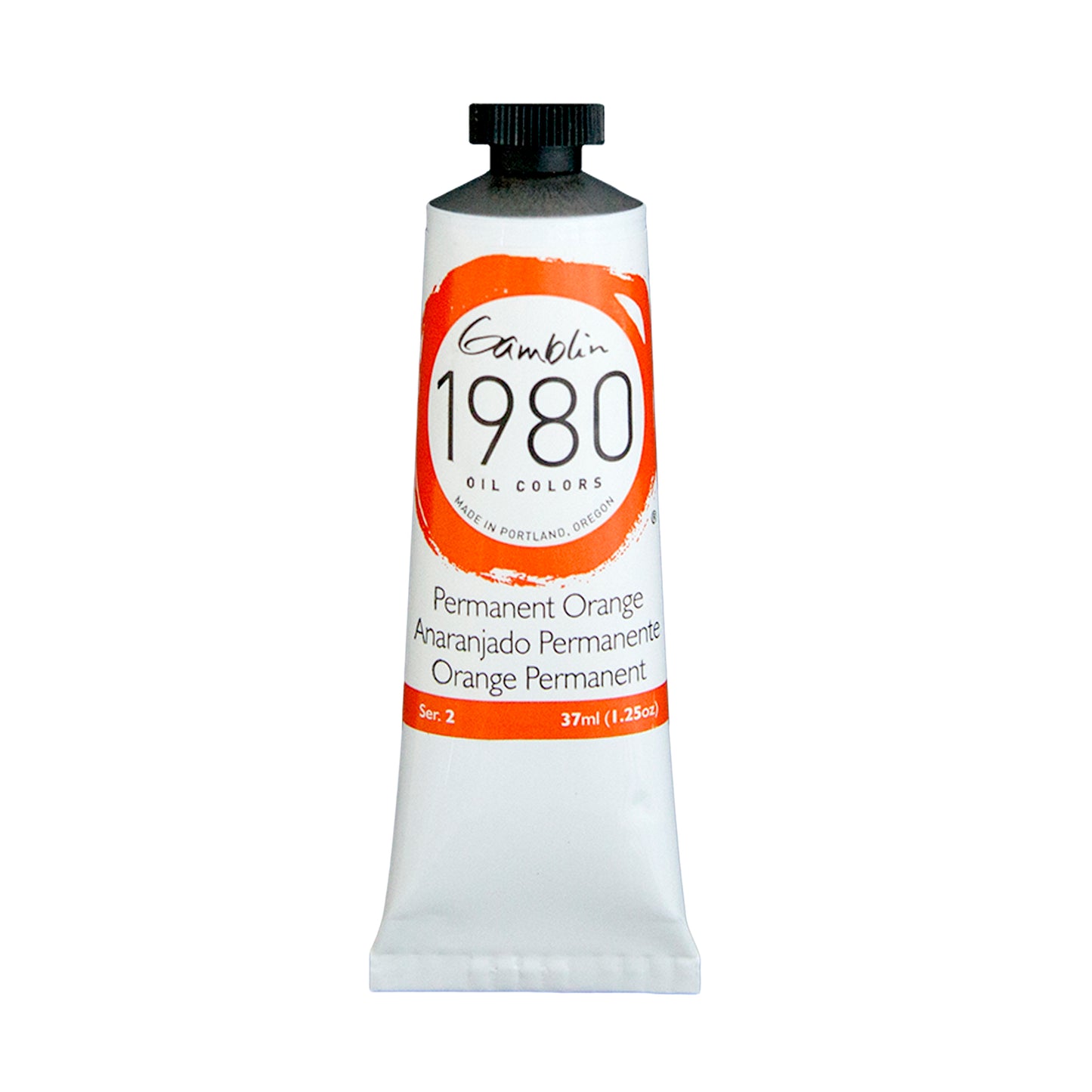 Gamblin 1980 Oil Colour 37ml Series 2 Permanent Orange