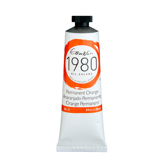 Gamblin 1980 Oil Colour 37ml Series 2 Permanent Orange