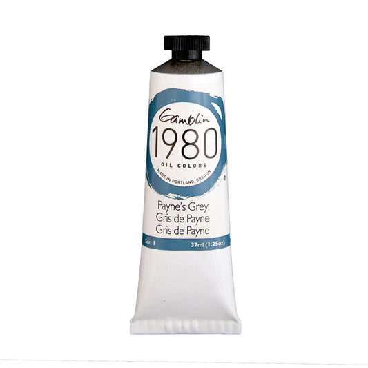Gamblin 1980 Oil Colour 37ml Series 1 Paynes Grey