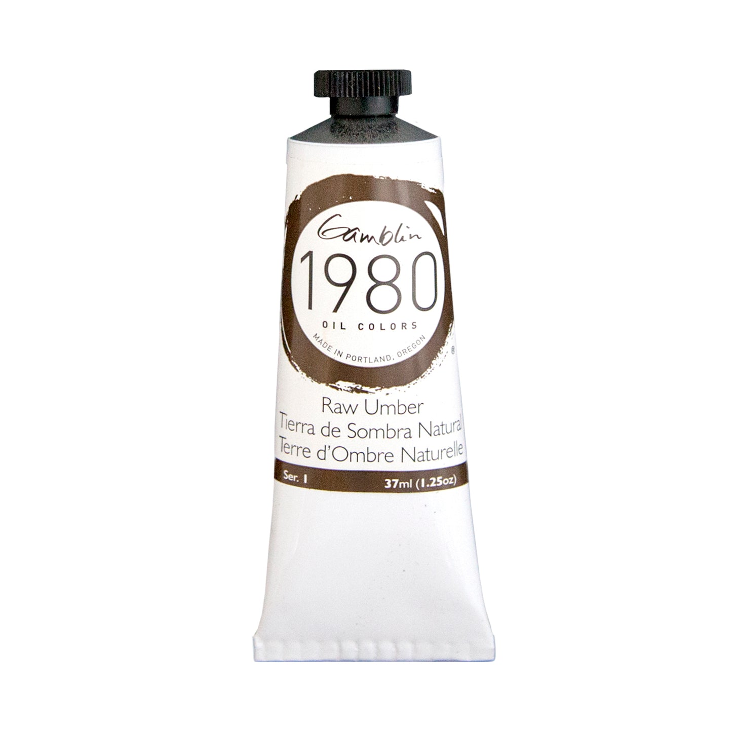 Gamblin 1980 Oil Colour 37ml Series 1 Raw Umber