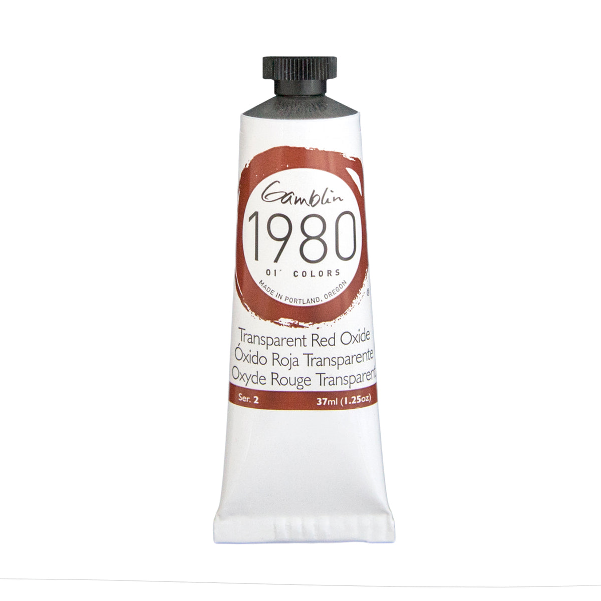 Gamblin 1980 Oil Colour 37ml Series 2 Transparent Red Oxide