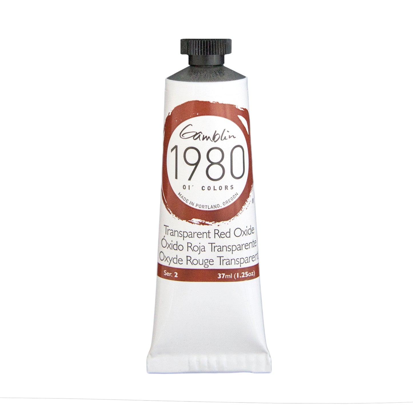 Gamblin 1980 Oil Colour 37ml Series 2 Transparent Red Oxide