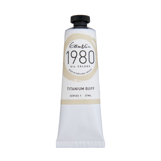 Gamblin 1980 Oil Colour 37ml Series 1 Titanium Buff