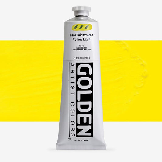 Golden Heavy Body Acrylic 148ml Benzimidazolone Yellow Light
