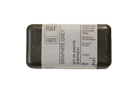 R&F Encaustic Wax Paint 40ml Graphite Grey