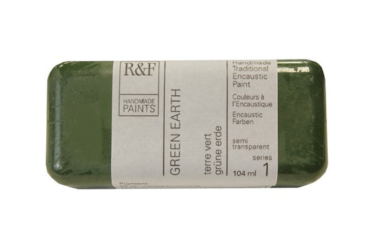 R&F Encaustic Wax Paint 104ml Green Earth