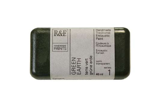 R&F Encaustic Wax Paint 40ml Green Earth