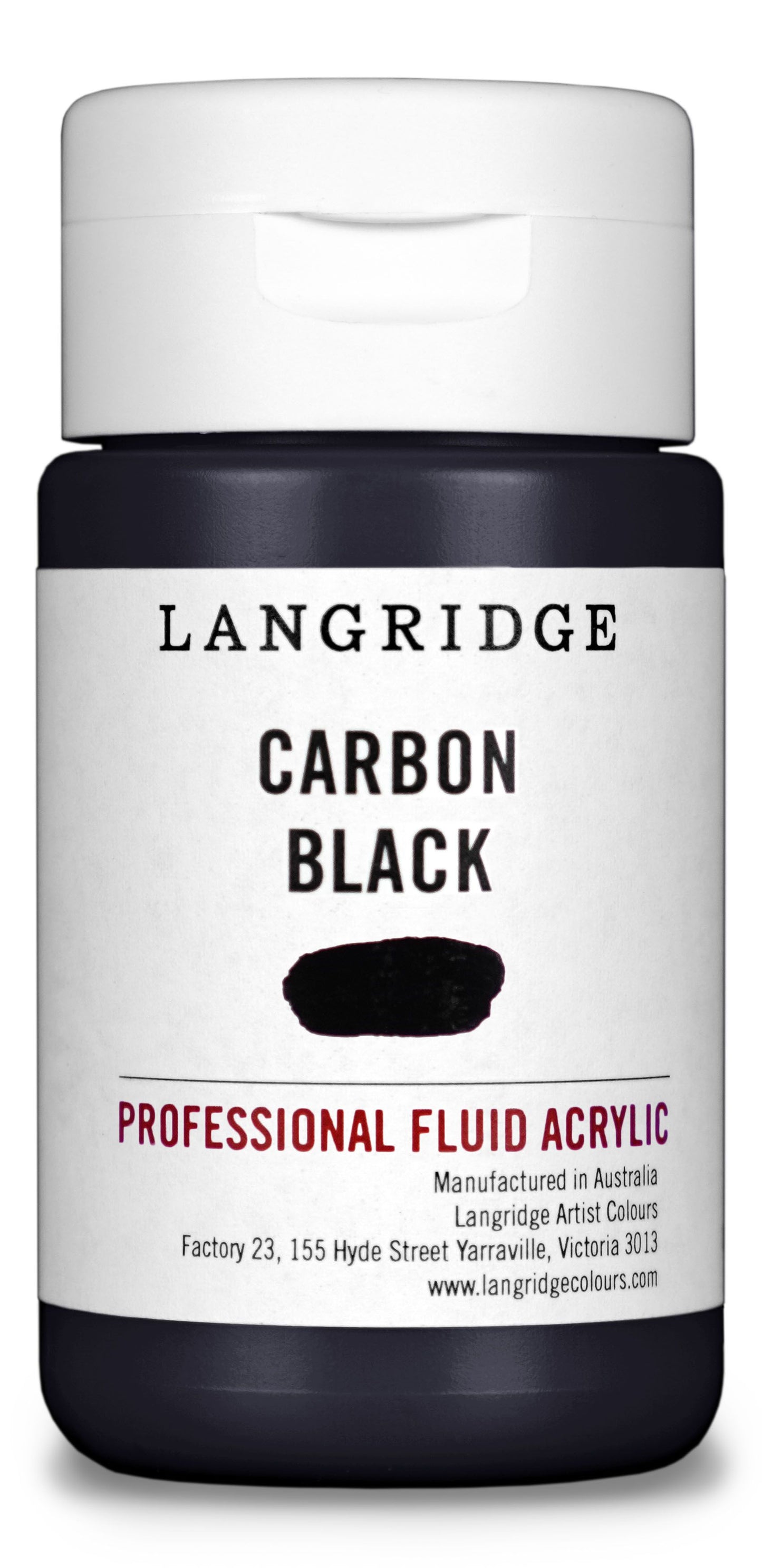 Langridge Fluid Acrylic 125ml Series 1 Carbon Black