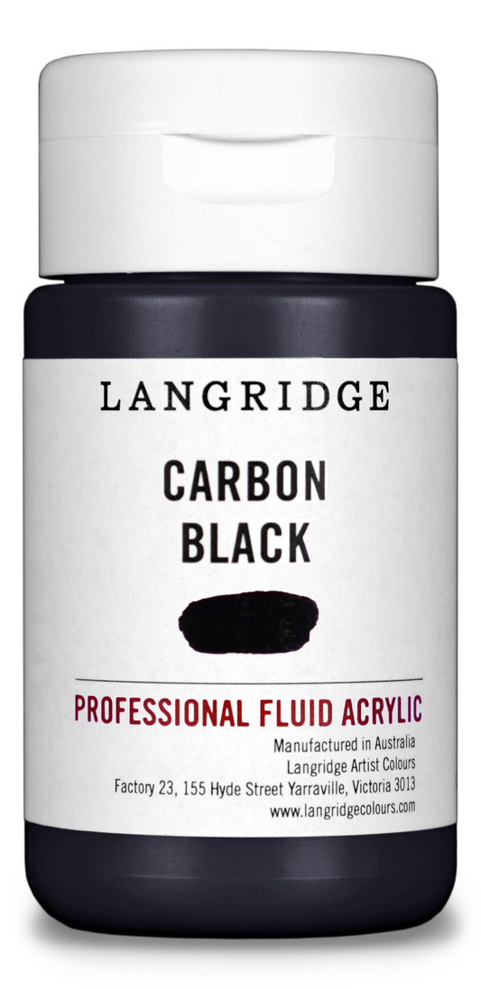 Langridge Fluid Acrylic 125ml Series 1 Carbon Black