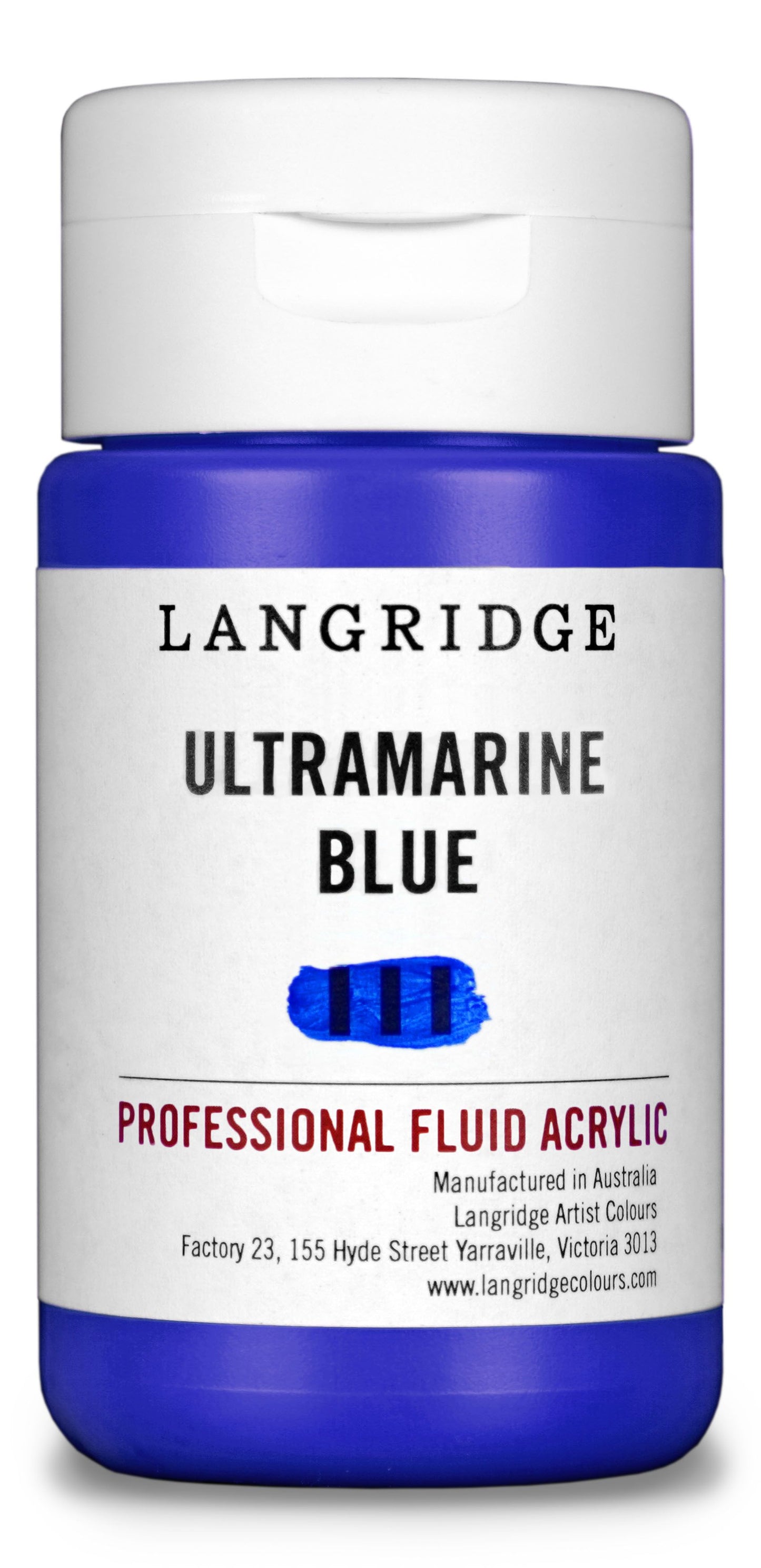 Langridge Fluid Acrylic 125ml Series 2 Ultramarine Blue