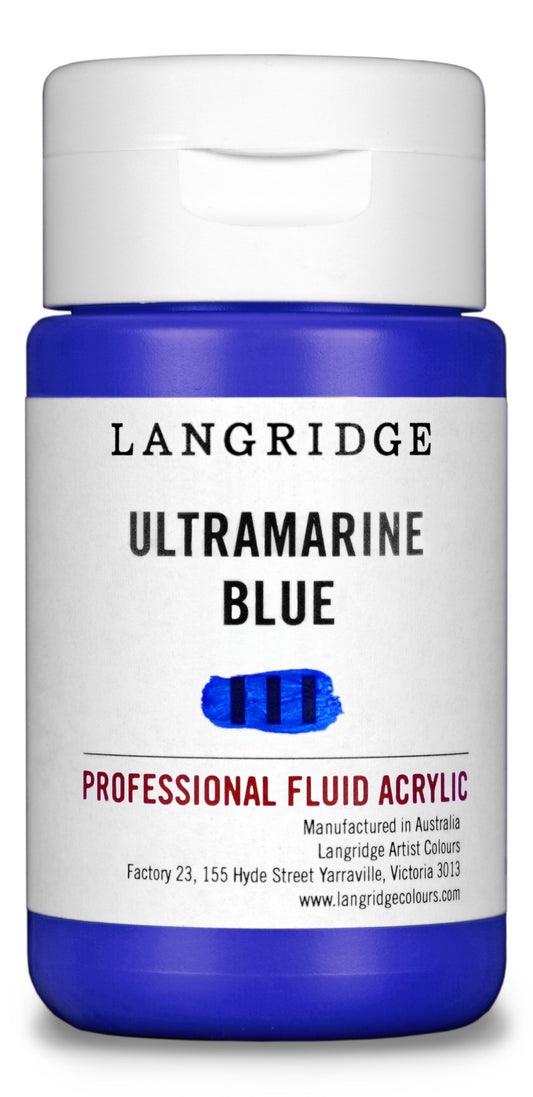 Langridge Fluid Acrylic 125ml Series 2 Ultramarine Blue