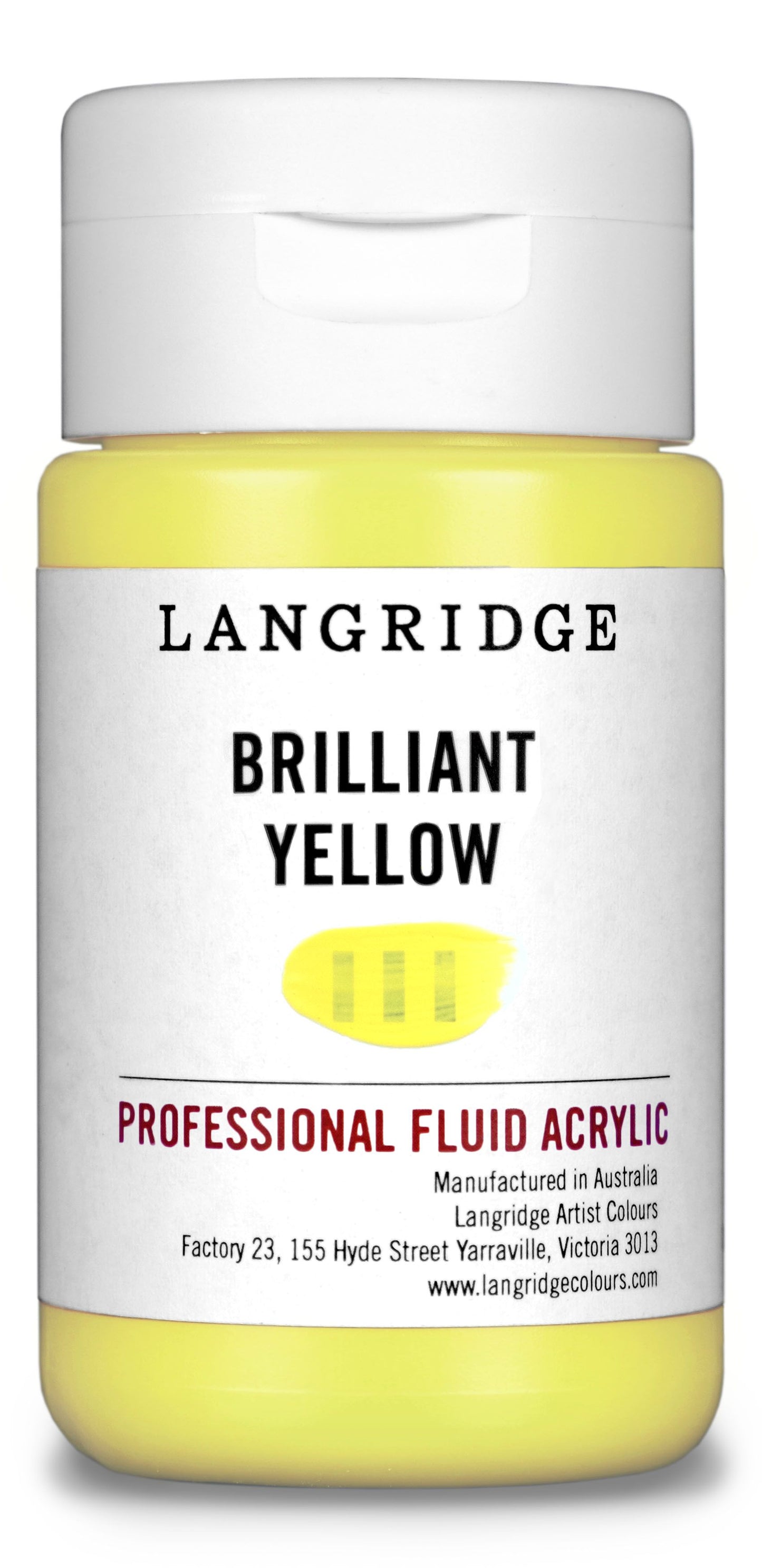 Langridge Fluid Acrylic 125ml Series 2 Brilliant Yellow