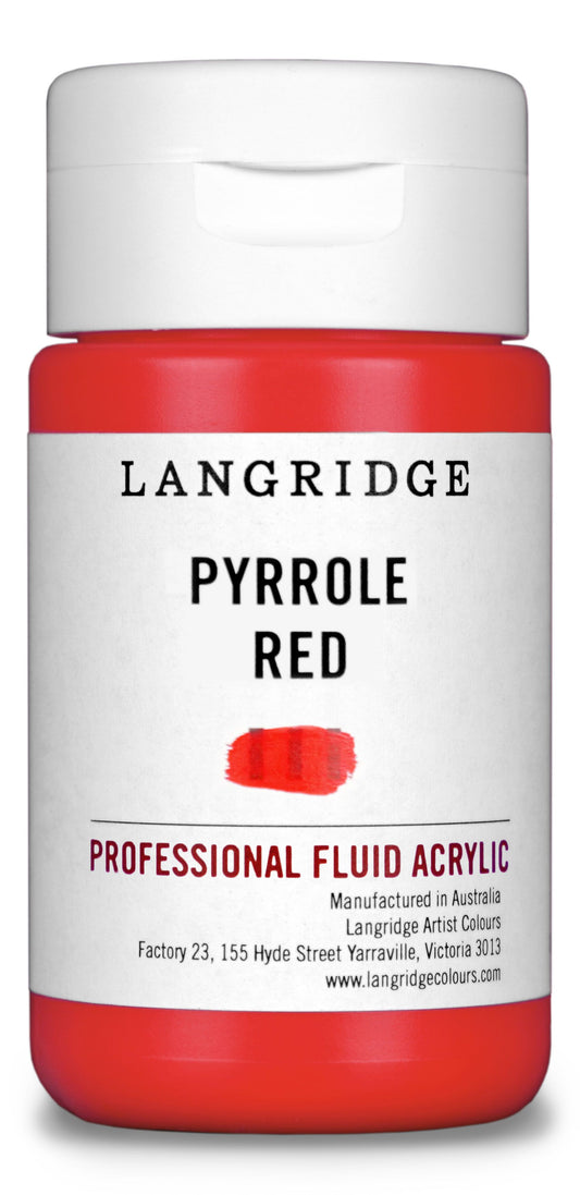Langridge Fluid Acrylic 125ml Series 5 Pyrrole Red
