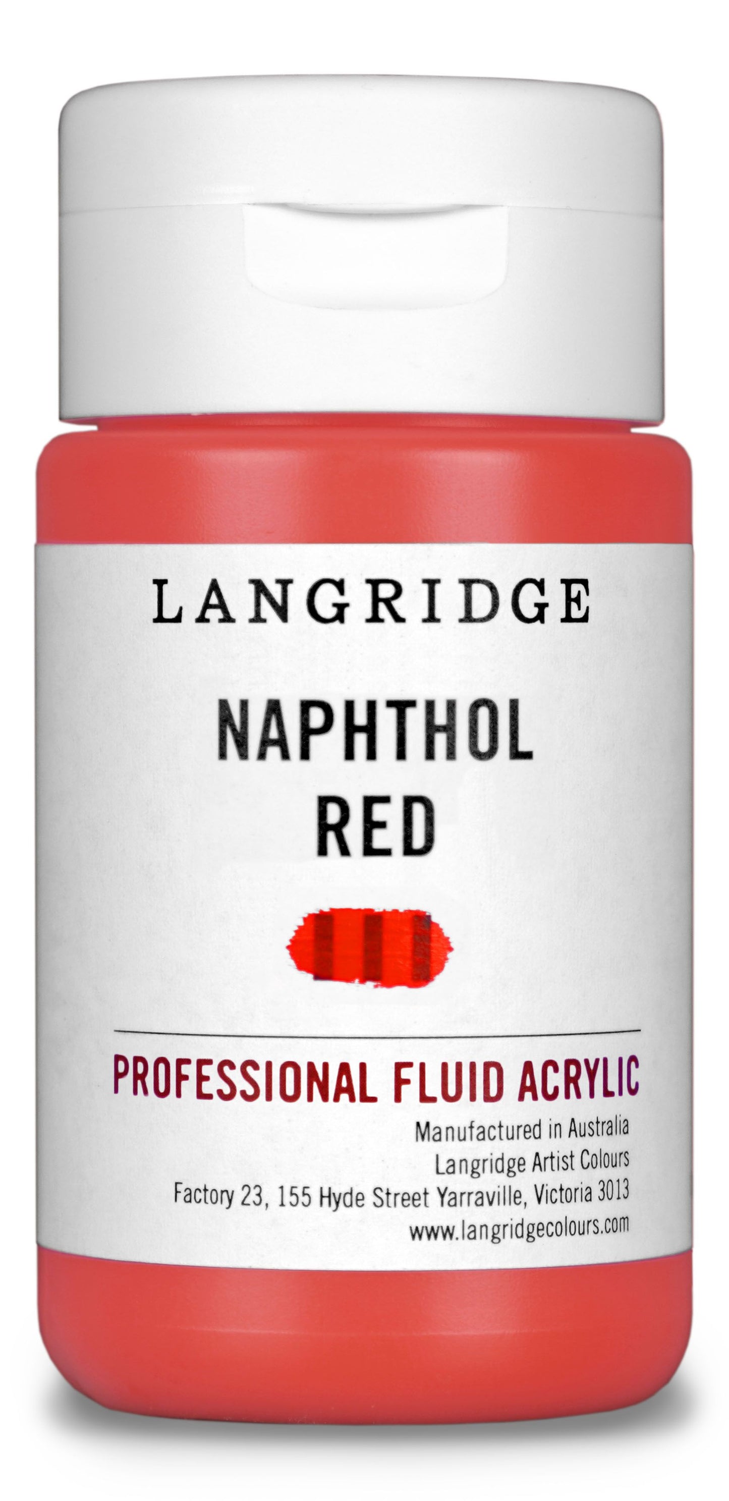 Langridge Fluid Acrylic 125ml Series 3 Naphthol Red