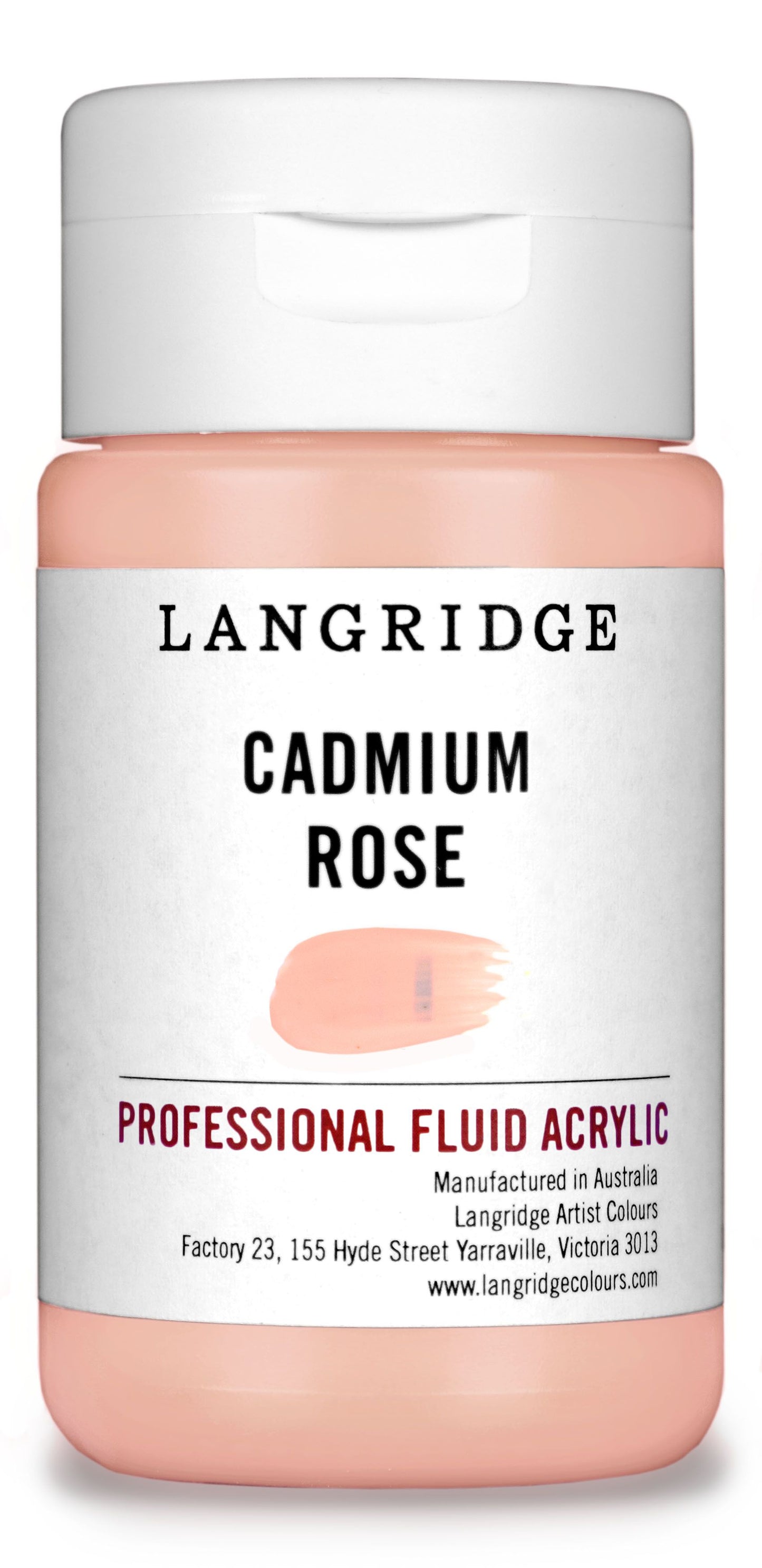 Langridge Fluid Acrylic 125ml Series 2 Cadmium Rose