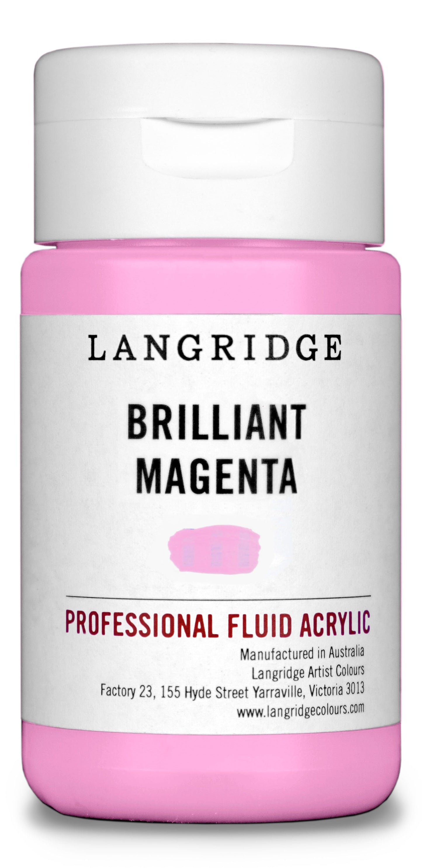 Langridge Fluid Acrylic 125ml Series 2 Brilliant Mangenta