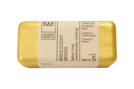 R&F Encaustic Wax Paint 104ml Iridescent Brass