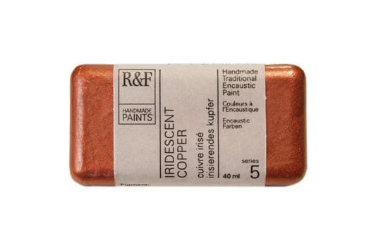 R&F Encaustic Wax Paint 40ml Iridescent Copper