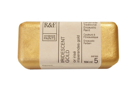 R&F Encaustic Wax Paint 104ml Iridescent Gold