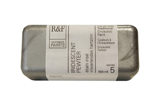 R&F Encaustic Wax Paint 104ml Iridescent Pewter