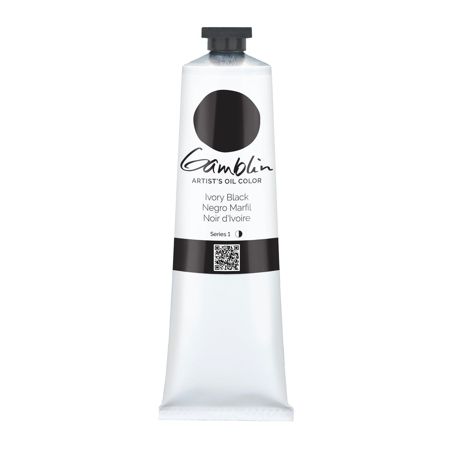 Gamblin Artist Oil 150ml Series 1 Ivory Black