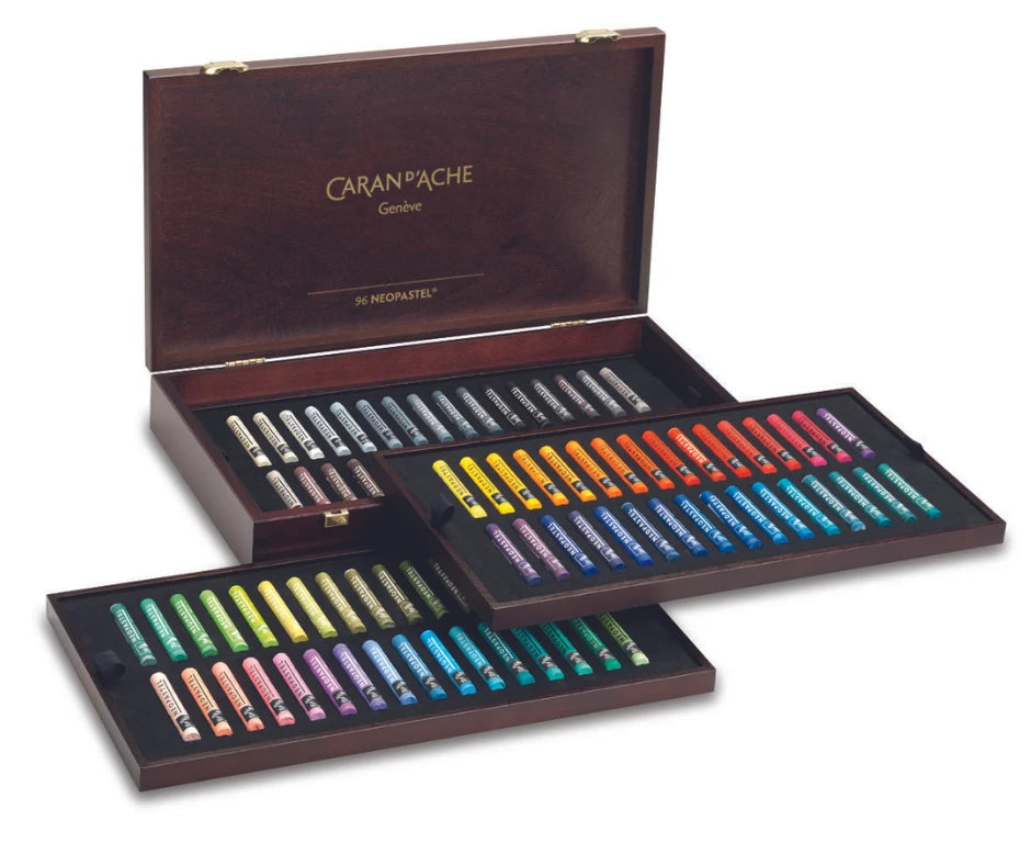 Caran d'Ache Oil Neopastel Wooden Box 96